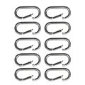 Snap-Loc Snap-Loc SLASHCI10 Snap-Hook; Carabiner Opens to Connect Ropes; Cables & More - Zinc Plated SLASHCI10